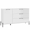 Loftscape Sideboard Ozora I - Hochglanz Weiß / Matt Weiß