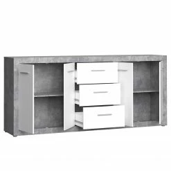 Loftscape Sideboard Solidus Par - Weiß / Beton Dekor -Möbel Verkäufe 2024 1000356727 220603 030 DETAILS P000000001000356727