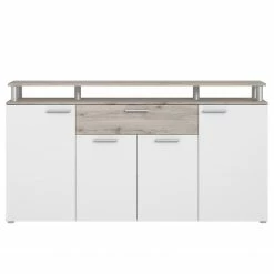 Loftscape Sideboard Union City - Matt Weiß / Sandeiche Dekor -Möbel Verkäufe 2024 1000356730 220603 030 DETAILS P000000001000356730