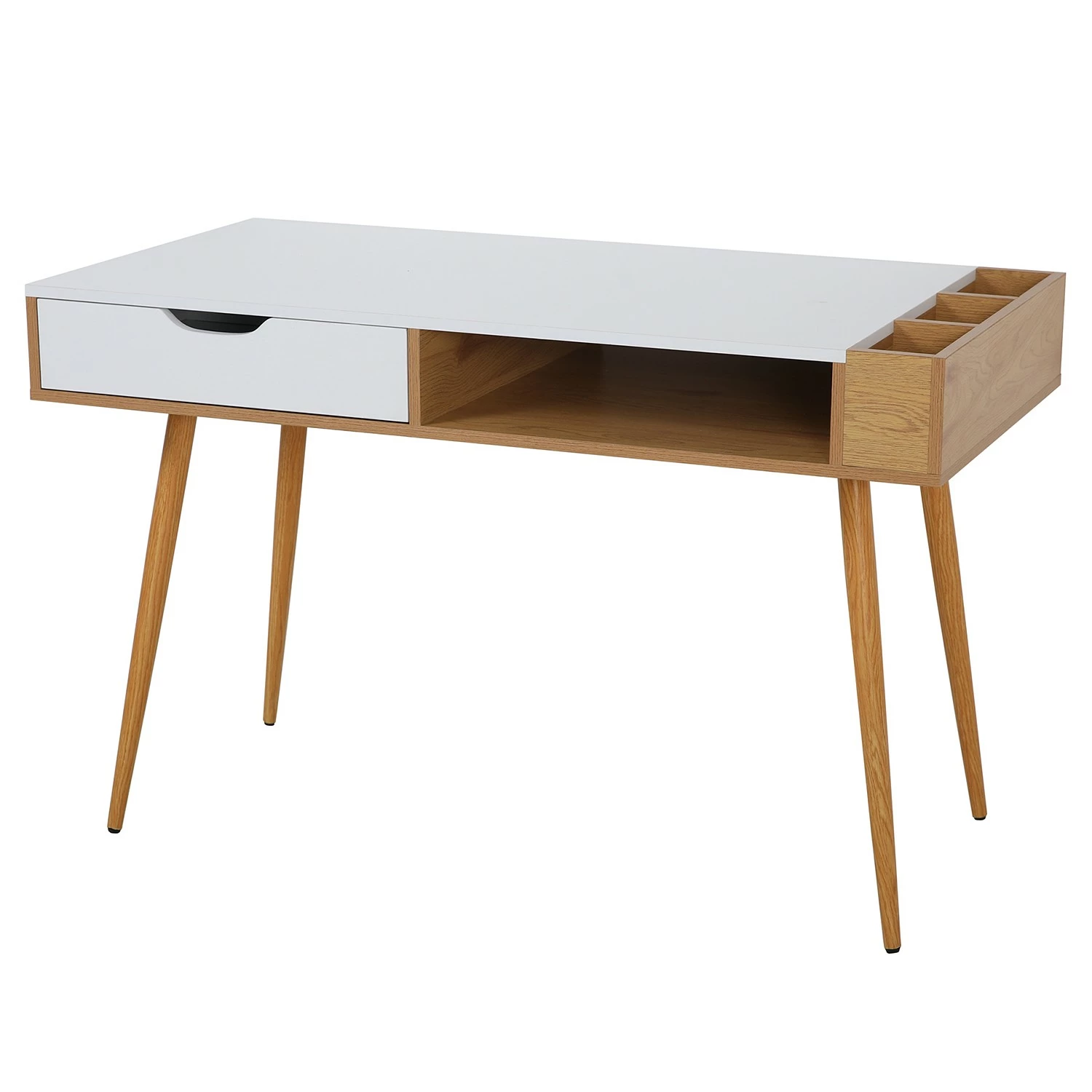 Loftscape Schreibtisch Sublime - Weiß / Eiche Dekor 3 Loftscape Schreibtisch Sublime - Weiß / Eiche Dekor