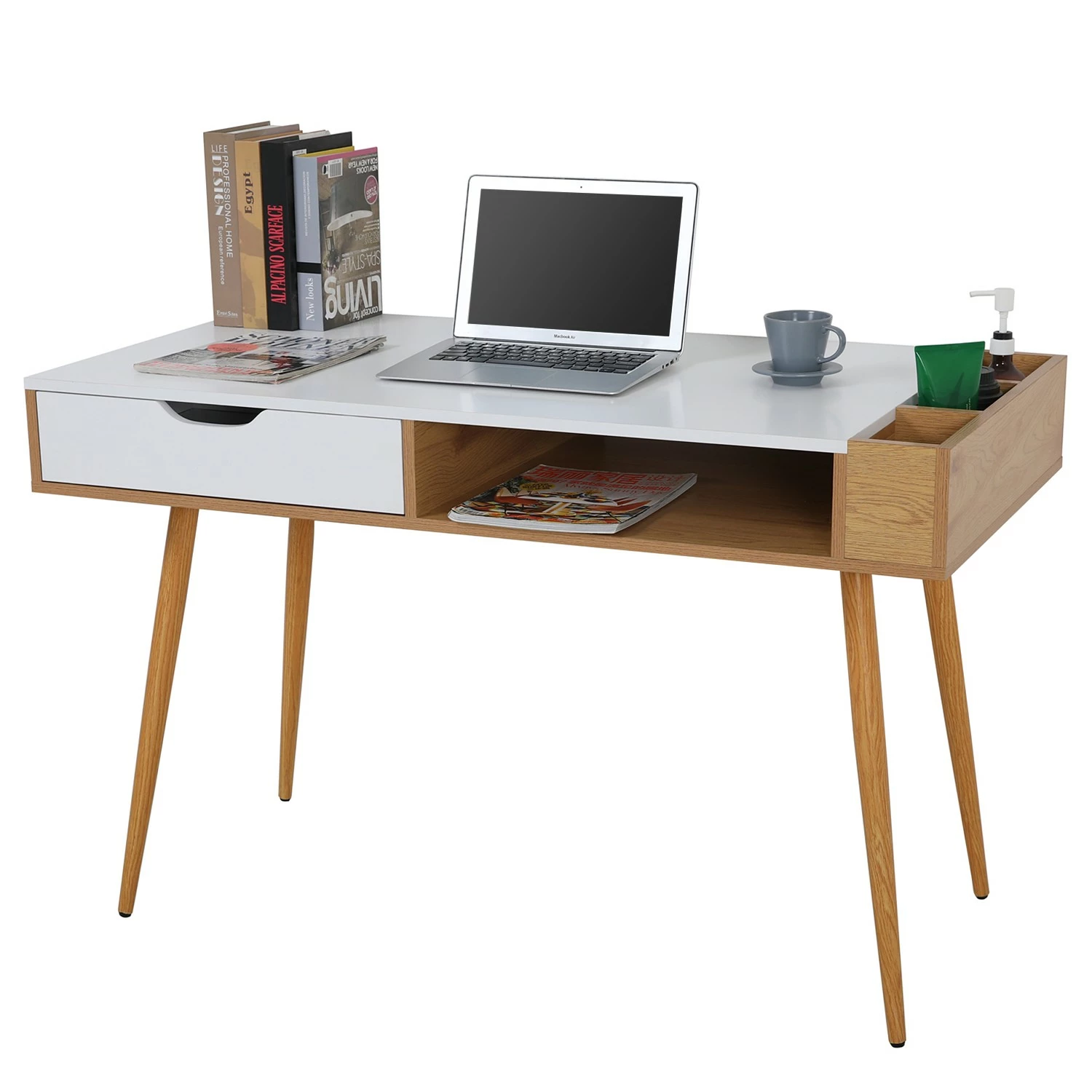 Loftscape Schreibtisch Sublime - Weiß / Eiche Dekor 7 Loftscape Schreibtisch Sublime - Weiß / Eiche Dekor – Bild 5