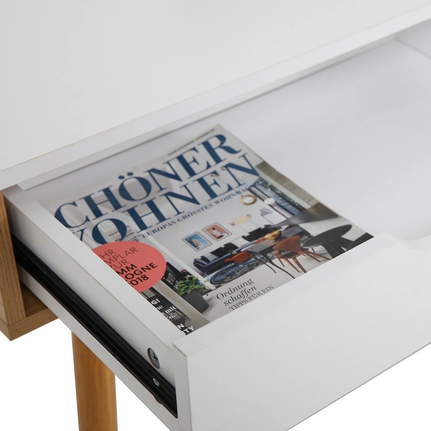 Loftscape Schreibtisch Sublime - Weiß / Eiche Dekor 8 Loftscape Schreibtisch Sublime - Weiß / Eiche Dekor – Bild 6