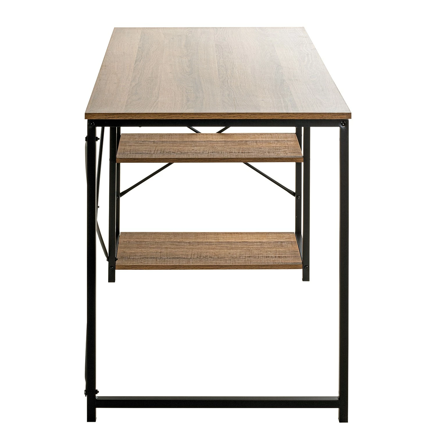 Red Living Schreibtisch Eibar I - Metall - Eiche Dekor / Schwarz 5 Red Living Schreibtisch Eibar I - Metall - Eiche Dekor / Schwarz – Bild 3