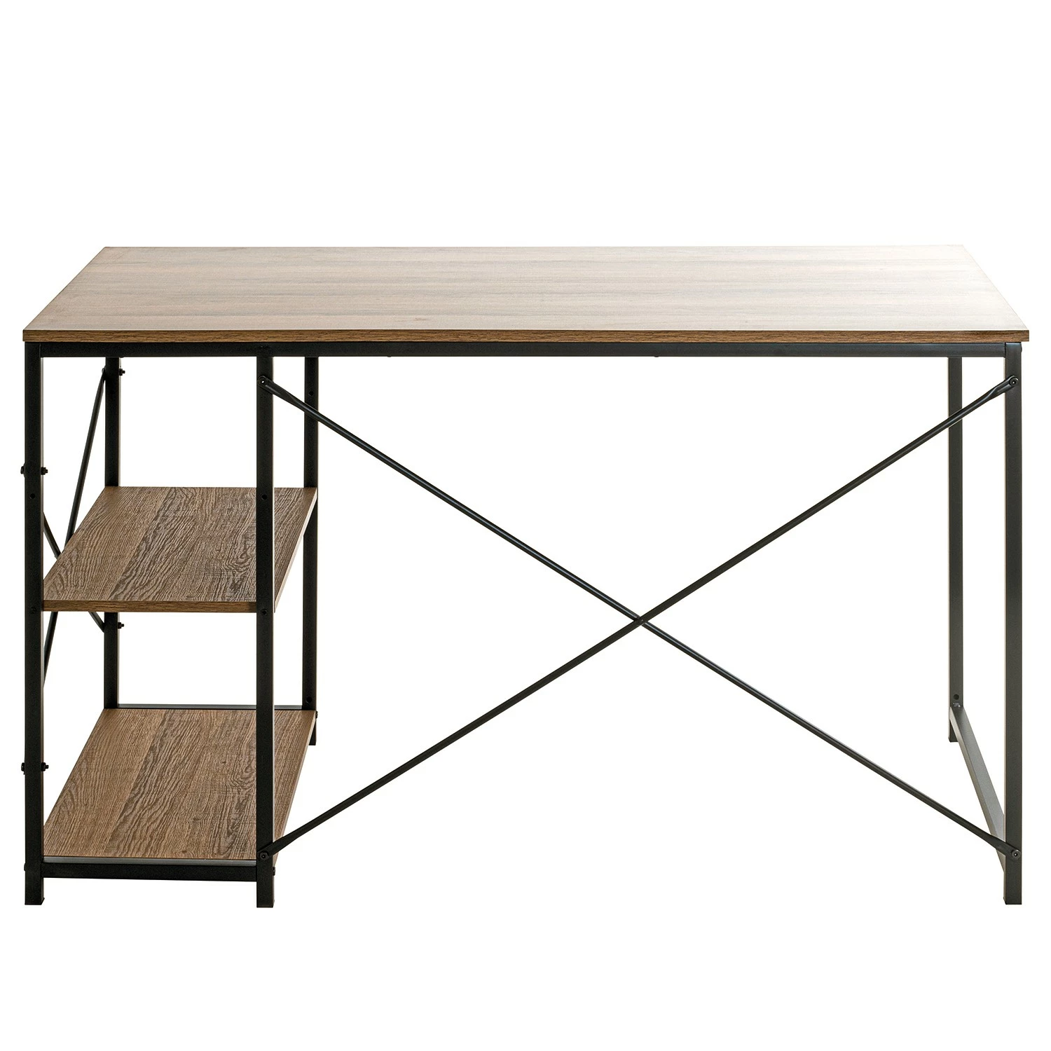 Red Living Schreibtisch Eibar I - Metall - Eiche Dekor / Schwarz 6 Red Living Schreibtisch Eibar I - Metall - Eiche Dekor / Schwarz – Bild 4