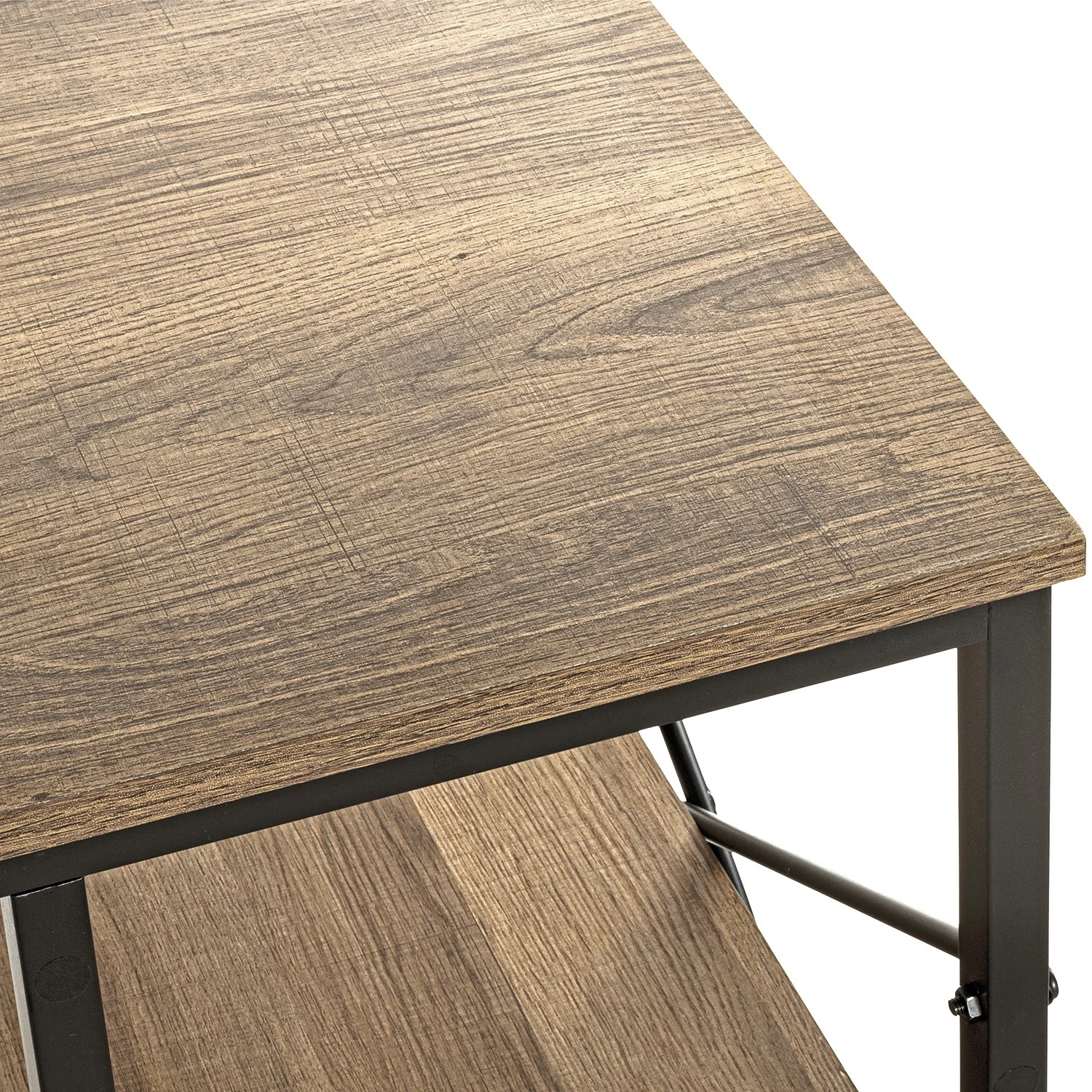 Red Living Schreibtisch Eibar I - Metall - Eiche Dekor / Schwarz 7 Red Living Schreibtisch Eibar I - Metall - Eiche Dekor / Schwarz – Bild 5