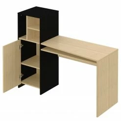 Temahome Schreibtisch-Kombination Mitch - Eiche Dekor / Schwarz -Möbel Verkäufe 2024 1000358886 220615 040 DETAILS P000000001000358886