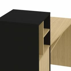 Temahome Schreibtisch-Kombination Mitch - Eiche Dekor / Schwarz -Möbel Verkäufe 2024 1000358886 220615 075 DETAILS P000000001000358886