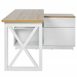 Jahnke Eckschreibtisch Chalet D 155 E - Eiche Dekor / Weiß 13 Jahnke Eckschreibtisch Chalet D 155 E - Eiche Dekor / Weiß -Möbel Verkäufe 2024 1000358890 220615 070 DETAILS P000000001000358890