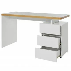 Jahnke Schreibtisch CU-LIBRE C 240 - Eiche Dekor / Weiß -Möbel Verkäufe 2024 1000358894 220615 030 DETAILS P000000001000358894