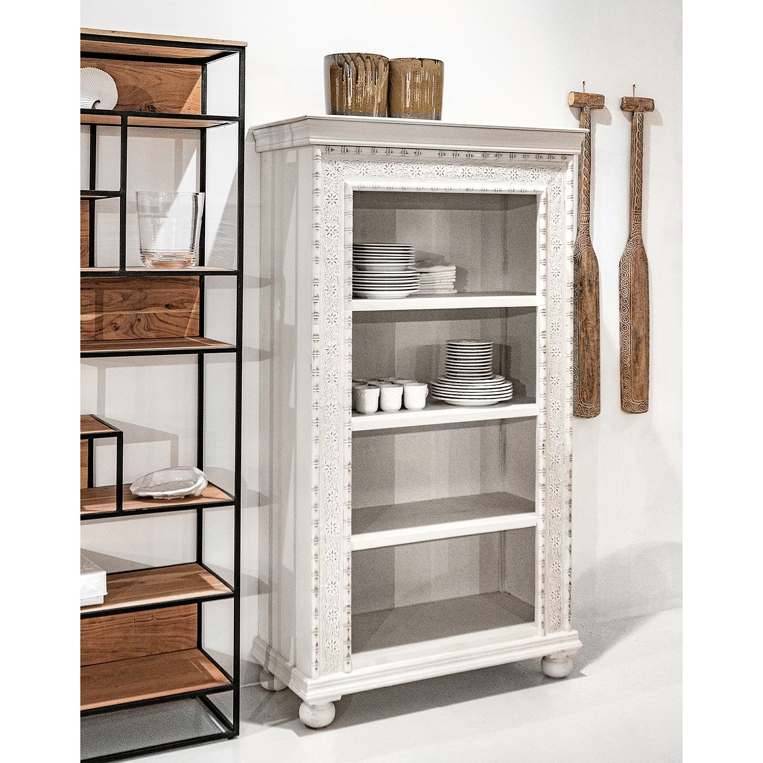 Ridgevalley Regal Missoula - Mango massiv - Vintage Weiß 4 Ridgevalley Regal Missoula - Mango massiv - Vintage Weiß – Bild 2