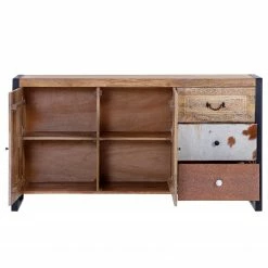 Red Living Sideboard Vallentuna - Mango massiv / Metall - Mango / Schwarz -Möbel Verkäufe 2024 1000359913 220621 030 DETAILS P000000001000359913