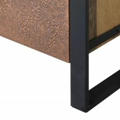 Red Living Sideboard Vallentuna - Mango massiv / Metall - Mango / Schwarz -Möbel Verkäufe 2024 1000359913 220621 045 DETAILS P000000001000359913