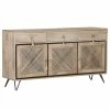 Ridgevalley Sideboard Lumby I - Mango massiv - Mango Hell / Grau