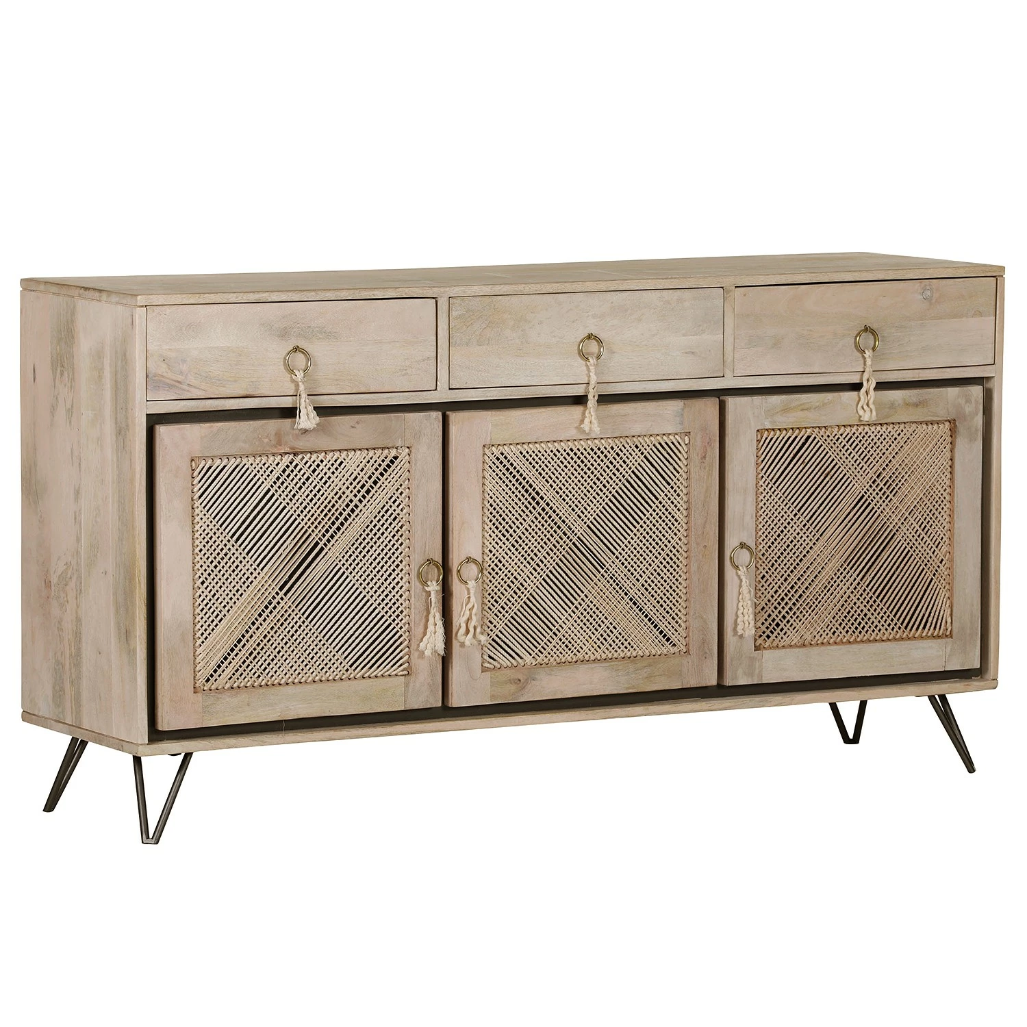Ridgevalley Sideboard Lumby I - Mango massiv - Mango Hell / Grau 3 Ridgevalley Sideboard Lumby I - Mango massiv - Mango Hell / Grau