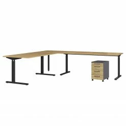 Germania Büroset GW-Profi 2.0 (2-teilig) - Höhenverstellbar - Eiche Grandson Dekor