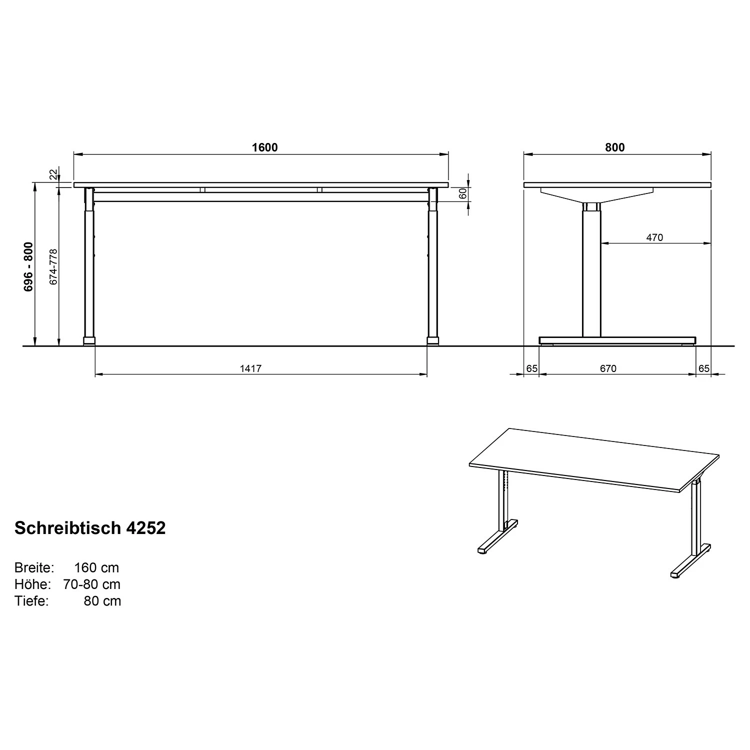 Germania Büroset GW-Profi 2.0 (2-teilig) - Höhenverstellbar - Eiche Grandson Dekor 11 Germania Büroset GW-Profi 2.0 (2-teilig) - Höhenverstellbar - Eiche Grandson Dekor – Bild 9