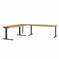 Germania Eckschreibtisch GW-Profi 2.0 - Höhenverstellbar - Eiche Grandson Dekor