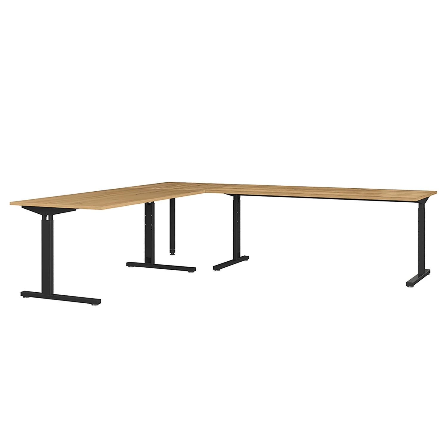 Germania Eckschreibtisch GW-Profi 2.0 - Höhenverstellbar - Eiche Grandson Dekor 3 Germania Eckschreibtisch GW-Profi 2.0 - Höhenverstellbar - Eiche Grandson Dekor