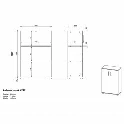 Germania Büroset GW-Profi 2.0 II (4-teilig) - Höhenverstellbar - Hellgrau 24 Germania Büroset GW-Profi 2.0 II (4-teilig) - Höhenverstellbar - Hellgrau -Möbel Verkäufe 2024 1000360357 220622 500 SKETCH DETAILS P000000001000360357 sketch