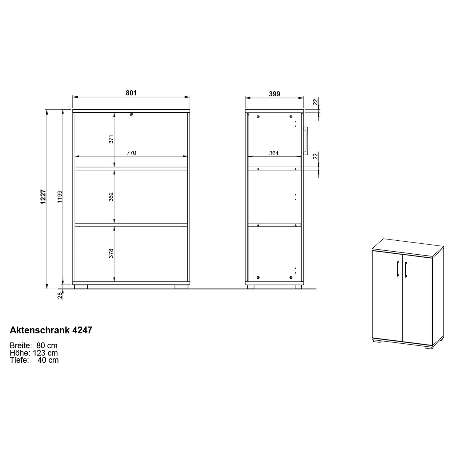 Germania Büroset GW-Profi 2.0 II (4-teilig) - Höhenverstellbar - Hellgrau 12 Germania Büroset GW-Profi 2.0 II (4-teilig) - Höhenverstellbar - Hellgrau – Bild 10