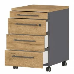 Germania Büroset GW-Agenda V (5-teilig) - Höhenverstellbar - Eiche Grandson Dekor / Graphit -Möbel Verkäufe 2024 1000360375 220622 037 DETAILS P000000001000360375