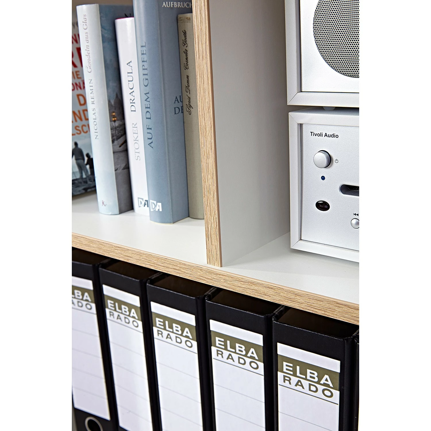 Germania Büroset Neston (5-teilig) - Weiß / Eiche Sanremo Dekor 14 Germania Büroset Neston (5-teilig) - Weiß / Eiche Sanremo Dekor – Bild 12