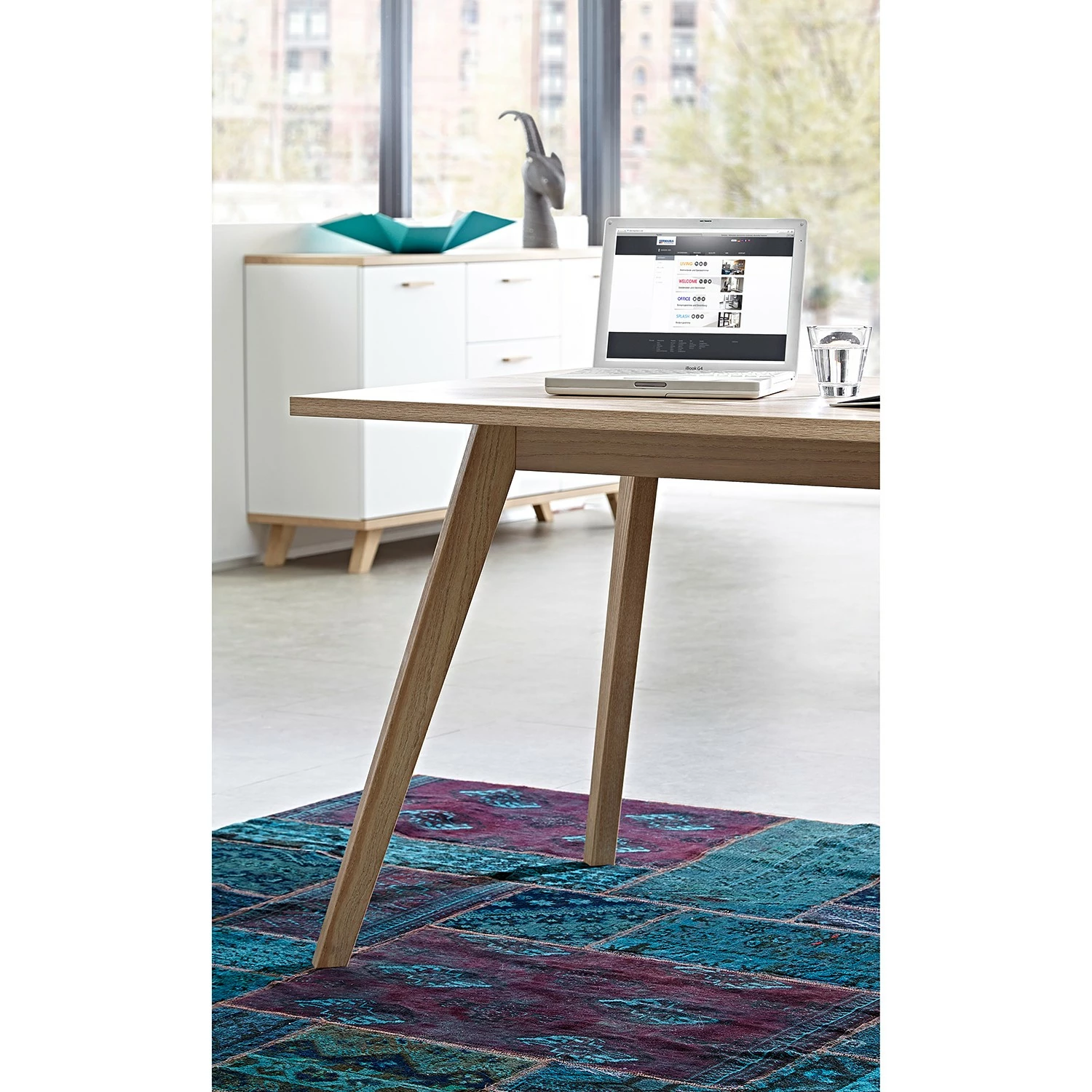 Germania Büroset Neston (5-teilig) - Weiß / Eiche Sanremo Dekor 15 Germania Büroset Neston (5-teilig) - Weiß / Eiche Sanremo Dekor – Bild 13