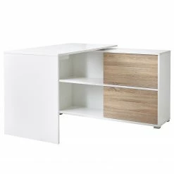 Germania Büroset Mingle I (2-teilig) - Weiß / Eiche Sonoma Dekor -Möbel Verkäufe 2024 1000360380 220622 030 DETAILS P000000001000360380