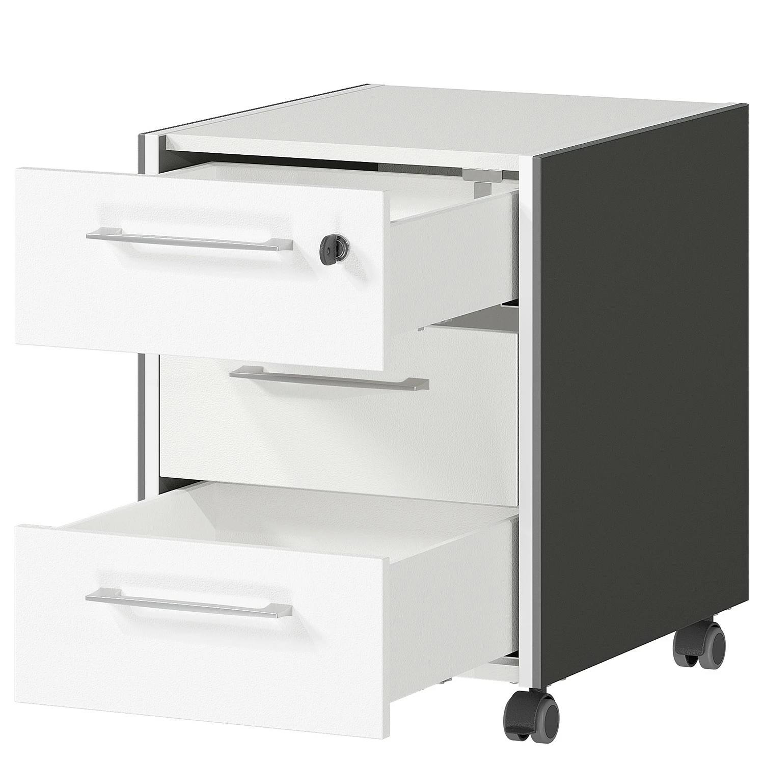 Germania Rollcontainer GW-Pasadena - Weiß / Graphit 5 Germania Rollcontainer GW-Pasadena - Weiß / Graphit – Bild 3