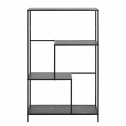 Red Living Regal Zap I - Marmor Schwarz Dekor / Schwarz -Möbel Verkäufe 2024 1000362982 220819 030 DETAILS P000000001000362982