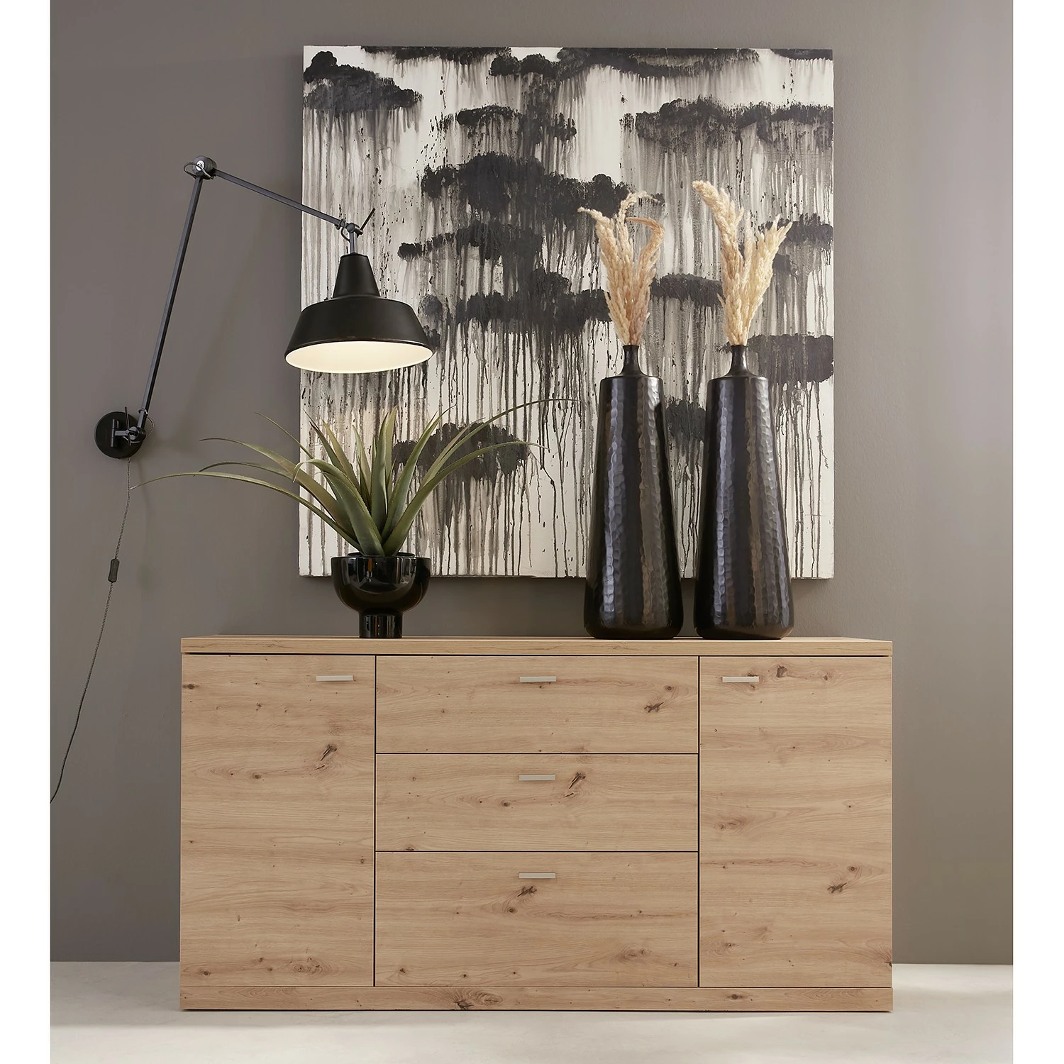 Trendteam Sideboard Echo - Eiche Artisan Dekor 4 Trendteam Sideboard Echo - Eiche Artisan Dekor – Bild 2