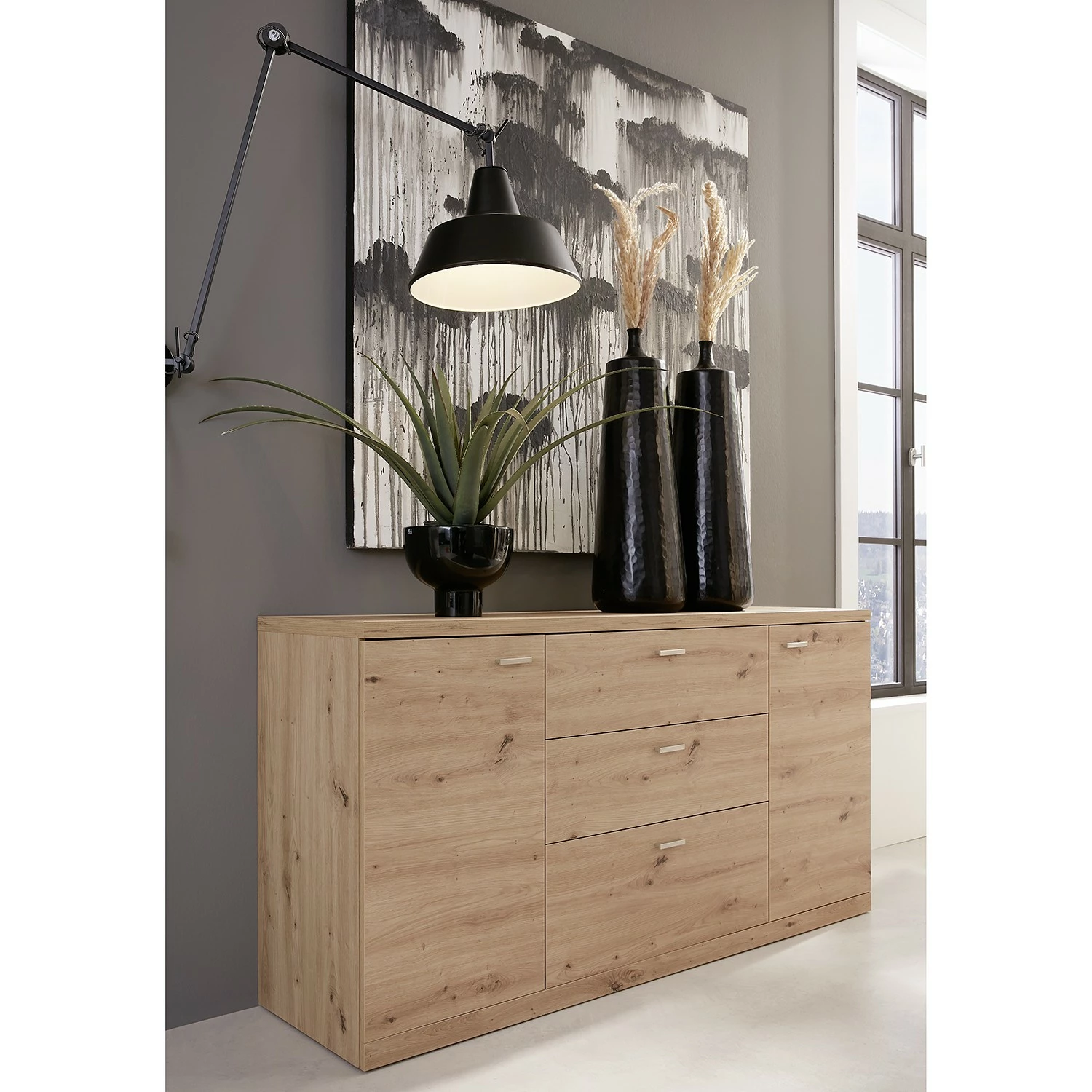 Trendteam Sideboard Echo - Eiche Artisan Dekor 5 Trendteam Sideboard Echo - Eiche Artisan Dekor – Bild 3