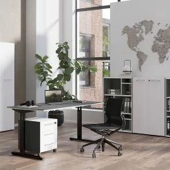 Germania Büroset GW-Pasadena IV - Graphit / Weiß