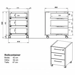Germania Büroset GW-Pasadena IV - Graphit / Weiß 24 Germania Büroset GW-Pasadena IV - Graphit / Weiß -Möbel Verkäufe 2024 1000363829 220722 501 SKETCH DETAILS P000000001000363829 sketch