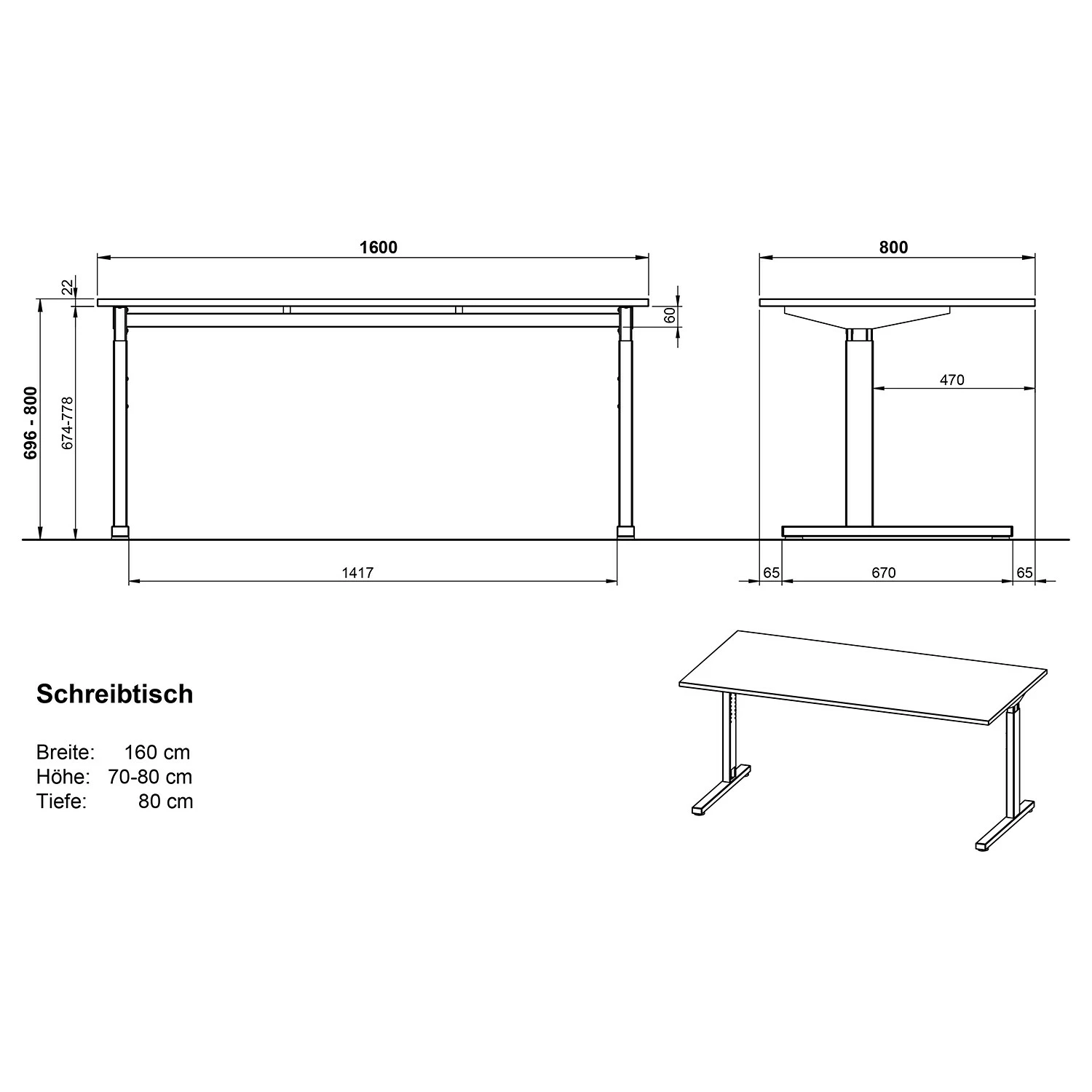 Germania Büroset GW-Pasadena IV - Graphit / Weiß 14 Germania Büroset GW-Pasadena IV - Graphit / Weiß – Bild 12