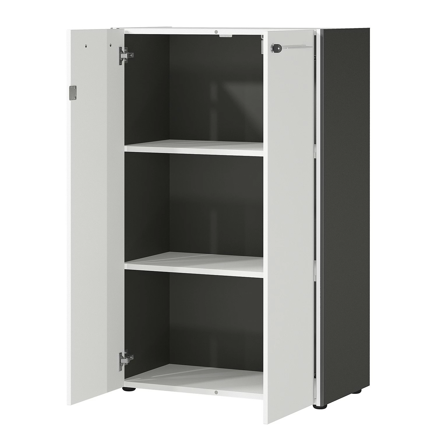 Germania Büroset GW-Pasadena II - Graphit / Weiß 8 Germania Büroset GW-Pasadena II - Graphit / Weiß – Bild 6