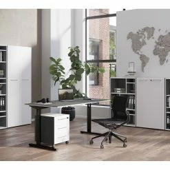 Germania Büroset GW-Pasadena III - Graphit / Weiß