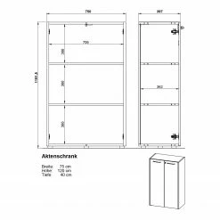 Germania Büroset GW-Pasadena III - Graphit / Weiß 47 Germania Büroset GW-Pasadena III - Graphit / Weiß -Möbel Verkäufe 2024 1000363835 220722 506 SKETCH DETAILS P000000001000363835 sketch