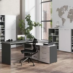 Germania Büroset GW-Pasadena VI - Graphit / Weiß