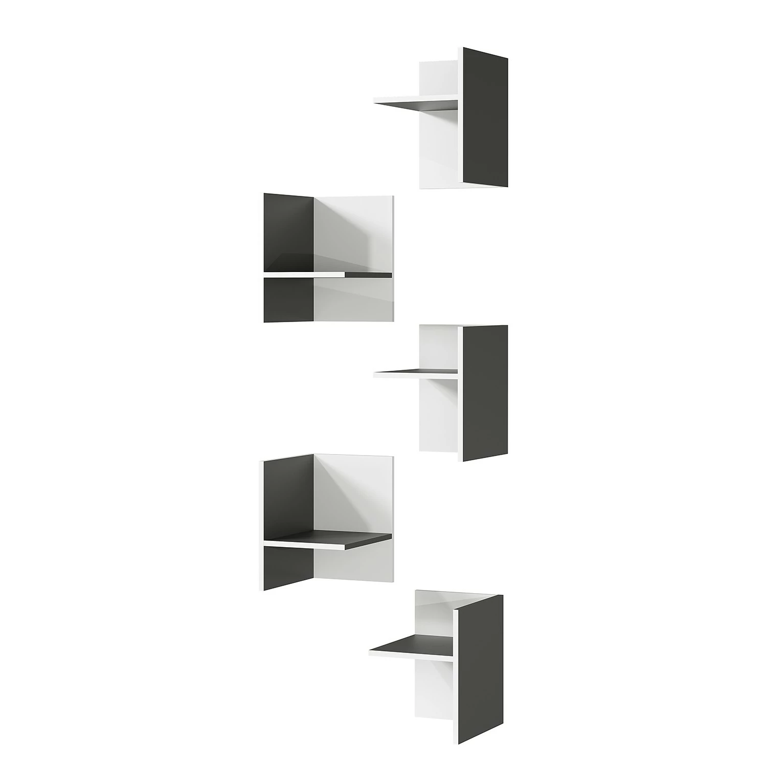 Germania Aktenregal GW-Pasadena II - Graphit / Weiß - Höhe: 196 cm 6 Germania Aktenregal GW-Pasadena II - Graphit / Weiß - Höhe: 196 cm – Bild 4