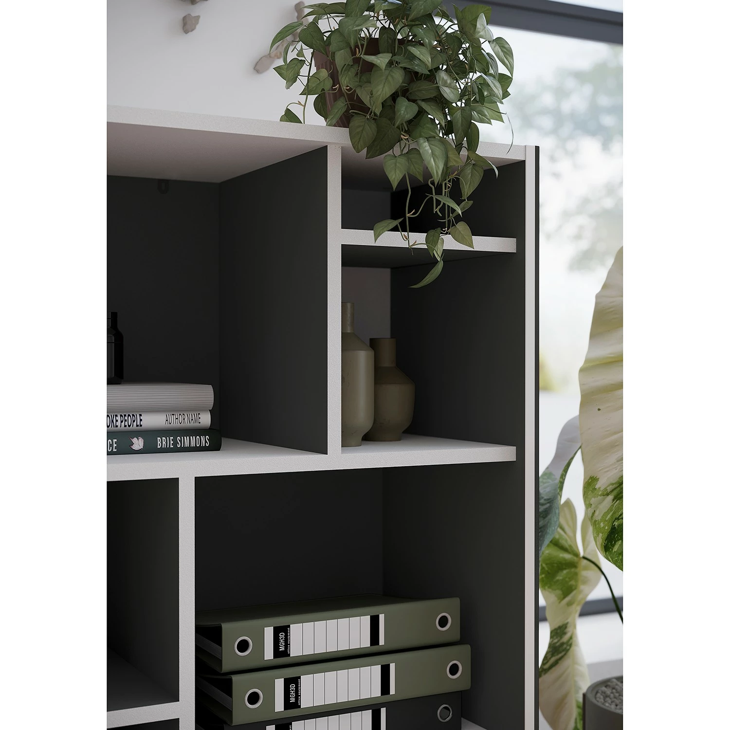 Germania Aktenregal GW-Pasadena II - Graphit / Weiß - Höhe: 196 cm 7 Germania Aktenregal GW-Pasadena II - Graphit / Weiß - Höhe: 196 cm – Bild 5