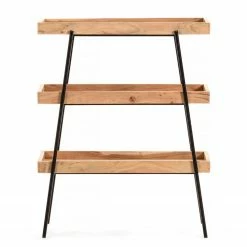 Red Living Regal Beitbridge I - Akazie massiv / Metall - Akazie / Schwarz -Möbel Verkäufe 2024 1000363959 220714 030 DETAILS P000000001000363959