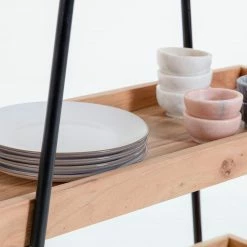 Red Living Regal Beitbridge I - Akazie massiv / Metall - Akazie / Schwarz -Möbel Verkäufe 2024 1000363959 220714 045 DETAILS P000000001000363959