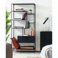 Loftscape Regal Blackrod - Metall - Schwarz -Möbel Verkäufe 2024 1000363964 220714 021 MOOD DETAILS P000000001000363964 mood