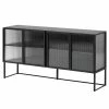 Loftscape Sideboard Tete - Glas / Metall - Schwarz