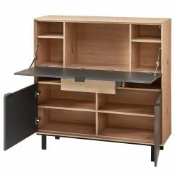 Fashion For Home Sekretär Leox - Graphit / Eiche Artisan Dekor -Möbel Verkäufe 2024 1000364254 220719 035 DETAILS P000000001000364254