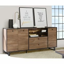 Red Living Sideboard Trylith I - Eiche Rustikal Dekor / Schwarz -Möbel Verkäufe 2024 1000364622 220719 021 MOOD DETAILS P000000001000364622 mood