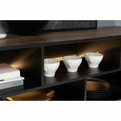 Red Living Sideboard Trylith II - Eiche Rustikal Dekor / Schwarz -Möbel Verkäufe 2024 1000364623 220719 060 DETAILS P000000001000364623