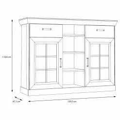 Ridgevalley Sideboard Boolamore II - Eiche Dekor 12 Ridgevalley Sideboard Boolamore II - Eiche Dekor -Möbel Verkäufe 2024 1000364895 220722 500 SKETCH DETAILS P000000001000364895 sketch