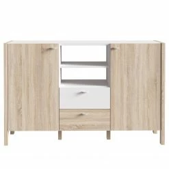 Loftscape Sideboard Thurles I - Eiche Sonoma Dekor / Weiß -Möbel Verkäufe 2024 1000364903 220722 030 DETAILS P000000001000364903